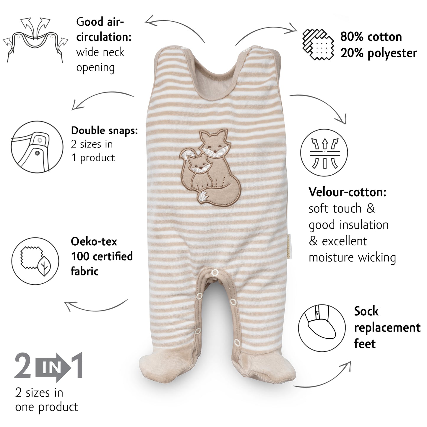 Sleeveless Sleepsuit