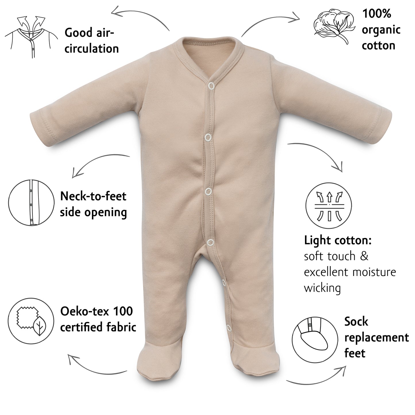 Mid-snap Sleepsuit